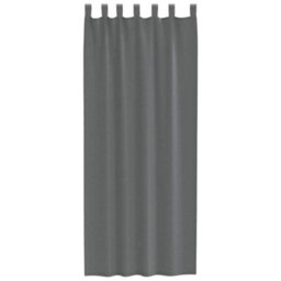 Berkfield Durable Voile Curtains With Loops 2 Pcs Dark Grey 140X260 Cm - thumbnail 4