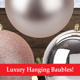 Rose Gold 10Cm Baubles Assorted (4 Pack) - Christmas Tree Decorations - thumbnail 4