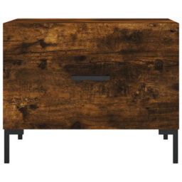 Berkfield Durable Coffee Tables 2 Pcs Smoked Oak 50X50X40 Cm Engineered Wood - thumbnail 6