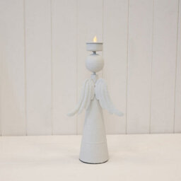 Satchville Off White Angel Tealight Holder - thumbnail 2
