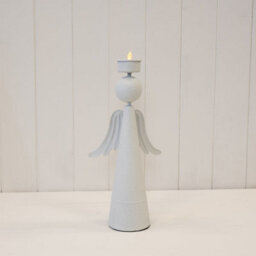 Satchville Off White Angel Tealight Holder - thumbnail 1