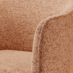 Furniturebox Uk Vera Orange Fabric Accent Chair - thumbnail 6