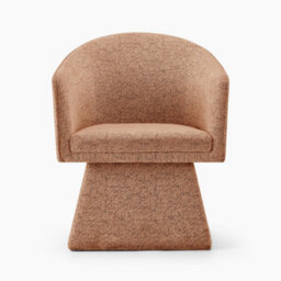 Furniturebox Uk Vera Orange Fabric Accent Chair - thumbnail 4