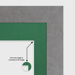AK Frames 80X70Cm Marble Grey Modern Multi Photo Frame With Emerald Mount - Holds 20 Apertures (18X) 6X4, (2X) 4X4 Photos - thumbnail 7