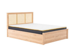 King Size Rattan Ottoman Bed Frame Birlea Croxley Oak 5Ft 150Cm Storage Bedstead - thumbnail 6