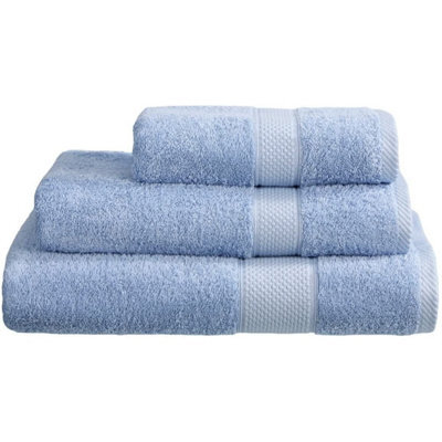 Just So Home Turkish Cotton Towels Pack Of 2 (Sky Blue,  Bath Towel )