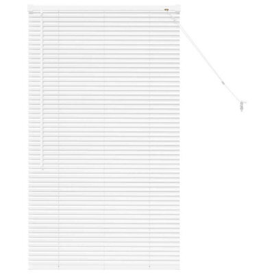 Berkfield Modern Window Blind With Curtains Manual White Aluminium