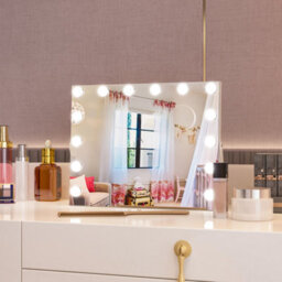 Cassilando Vanity Mirror With Lights,makeup Mirror With 14 Led Bulbs,3 Color Modes,lighted For Bedroom, Tabletop Or Wall 50X40Cm - thumbnail 4