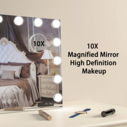 Cassilando Vanity Mirror With Lights,makeup Mirror With 14 Led Bulbs,3 Color Modes,lighted For Bedroom, Tabletop Or Wall 50X40Cm - thumbnail 7