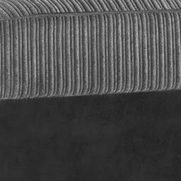 Furnishings For Less UK Ferguson Black And Grey 5 Seater Fabric Corner Sofa L Shaped Jumbo Cord - Scatter Back - thumbnail 3