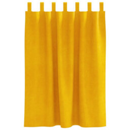 Berkfield Blackout Curtains With Hanging Loops 2 Pcs Mustard Yellow Velvet - thumbnail 3