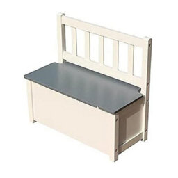 Wadan Wooden Kids Storage Bench, Modern Kids Bench Suitable For Small Rooms, Preschoolers Boys And Girls Activity Build & Playset - thumbnail 1