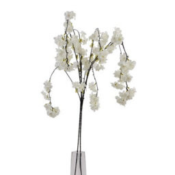 Hill Interiors Cherry Blossom White Stem Faux Plant - thumbnail 1