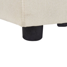 Beliani Ottoman Kohlo Fabric Light Beige - thumbnail 6