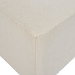 Beliani Ottoman Kohlo Fabric Light Beige - thumbnail 5