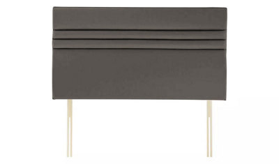 "Adore Designs Apollo Plush Velvet 5Ft Kingsize 20"" Headboard - Grey"