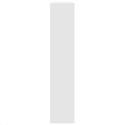 Berkfield Durable Room Divider Bookcase 4-Tier White 143.5X29X143.5 Cm Engineered Wood - thumbnail 6