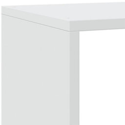 Berkfield Durable Room Divider Bookcase 4-Tier White 143.5X29X143.5 Cm Engineered Wood - thumbnail 8