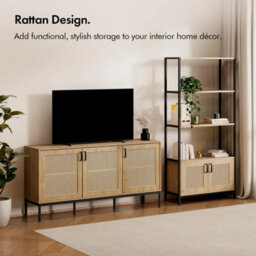 Effect Bookcase For Living Room, Bookshelf With 3 Open Shelves - thumbnail 3