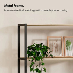 Effect Bookcase For Living Room, Bookshelf With 3 Open Shelves - thumbnail 5