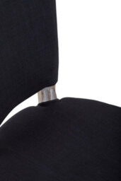 Orsina Black Dining Chair With Wooden Legs, Velvet Dining Chair, Cozy Small Accent Chair For Living Room - thumbnail 8