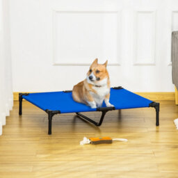 Pawhut Elevated Pet Bed With Metal Frame And Oxford Fabric With Dogs And Cats L - thumbnail 1