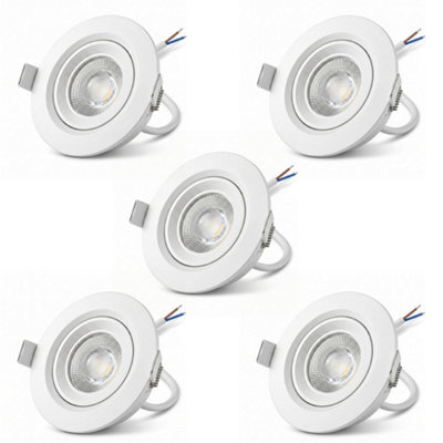 Recessed Led Spot Lights Ceiling Downlight Surface Downlight Power 7W 5Pack - image 1