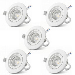 Recessed Led Spot Lights Ceiling Downlight Surface Downlight Power 7W 5Pack - thumbnail 1