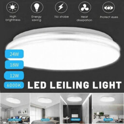 Round Modern Led Ceiling Light Chandelier Dimmable Lamp For Bedroom Living Room Kitchen - thumbnail 4