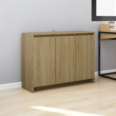 Vidaxl Sideboard Sonoma Oak 102X33X75 Cm Engineered Wood - image 1