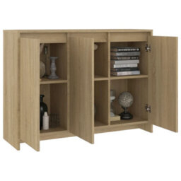 Vidaxl Sideboard Sonoma Oak 102X33X75 Cm Engineered Wood - thumbnail 4