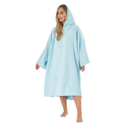 OHS Adult Poncho Oversized Hooded Towel Bath Robe - image 1