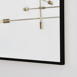 Furniturebox Emma Medium 120X80Cm Black Framed Rectangular Vertical Living Room Hallway Wall Mirror - thumbnail 5