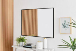 Furniturebox Emma Medium 120X80Cm Black Framed Rectangular Vertical Living Room Hallway Wall Mirror - thumbnail 4