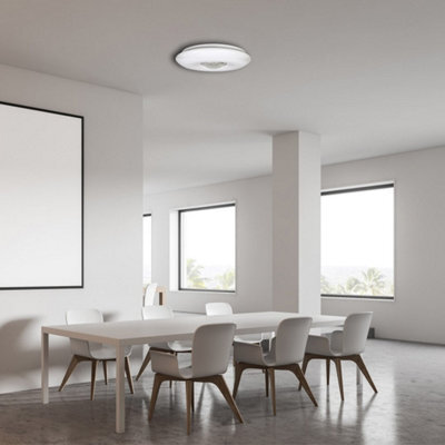 Milagro Vela White Led Ceiling Lamp 24W(120W) 42Cm  Dimmable And Colour Temperature Adjustable Via Included Remote Control - image 1