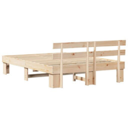 Walplus Bed Frame With Headboard Brown 160 X 200 Cm - thumbnail 7