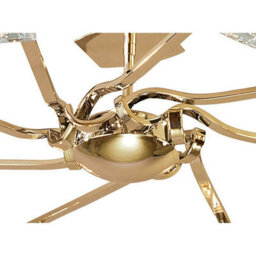 Luminosa Lighting Luminosa Alfa Semi Flush 8 Light G9 French Gold - thumbnail 4
