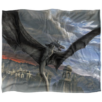 Lord Of The Rings Dragon Blanket Multicoloured (36In X 58In) - image 1