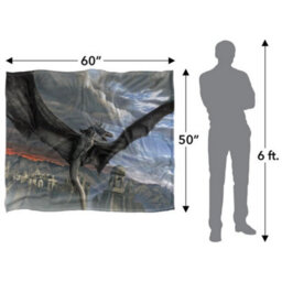 Lord Of The Rings Dragon Blanket Multicoloured (36In X 58In) - thumbnail 5