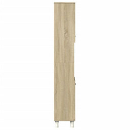Walplus Bathroom Cabinet Sonoma Oak 30.5X30X179 Cm Engineered Wood - thumbnail 5