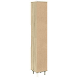 Walplus Bathroom Cabinet Sonoma Oak 30.5X30X179 Cm Engineered Wood - thumbnail 6