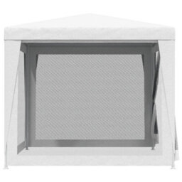 Walplus Party Tent Garden Gazebo Canopy With 4 Mesh Sidewalls 2.5X2.5 M White - thumbnail 5