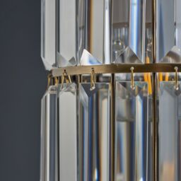 Inlight Quatro Brushed Clear Brass Effect Cylinder Lamp Shade (D)17Cm - thumbnail 9