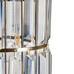 Inlight Quatro Brushed Clear Brass Effect Cylinder Lamp Shade (D)17Cm - thumbnail 5