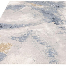 Furniturebox Uk Zephyr Blue Metallic Lustre Rug 200X290 - thumbnail 4