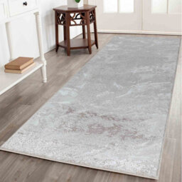 Smart Living Modern Soft Carved Area Rug, Living Room Carpet, Kitchen Floor, Bedroom Soft Rugs 80Cmx150Cm- Serenity (268 Stone) - thumbnail 2