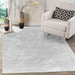 Smart Living Modern Soft Carved Area Rug, Living Room Carpet, Kitchen Floor, Bedroom Soft Rugs 80Cmx150Cm- Serenity (268 Stone) - thumbnail 1