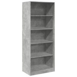 Berkfield Wardrobe Concrete Grey 80X50X200 Cm Engineered Wood - thumbnail 2