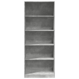 Berkfield Wardrobe Concrete Grey 80X50X200 Cm Engineered Wood - thumbnail 4