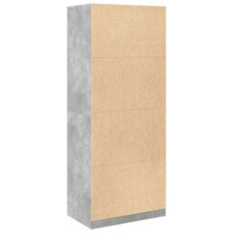 Berkfield Wardrobe Concrete Grey 80X50X200 Cm Engineered Wood - thumbnail 6